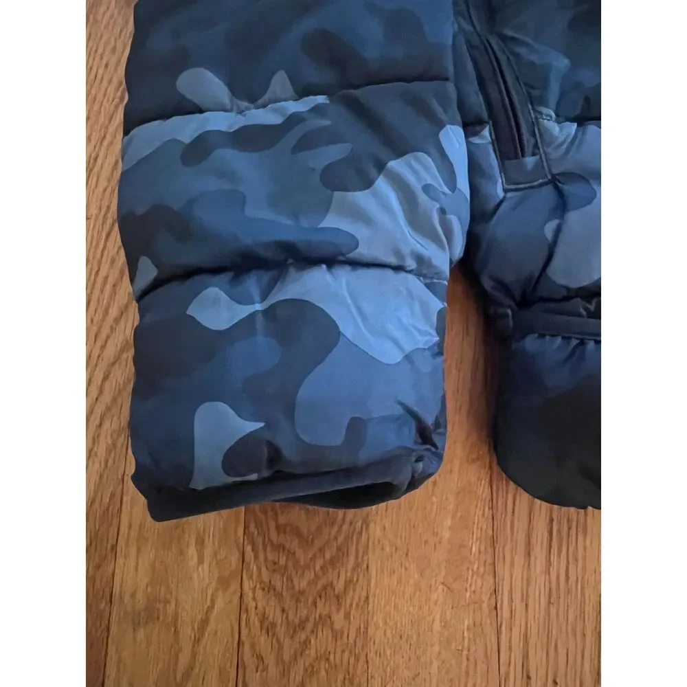 NWT Baby GAP Blue Camo Snowsuit Bunting Winter Jacket/Coat